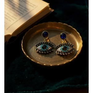 Vision Black Earrings