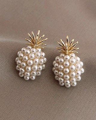 Pineapple Pearl Earrings