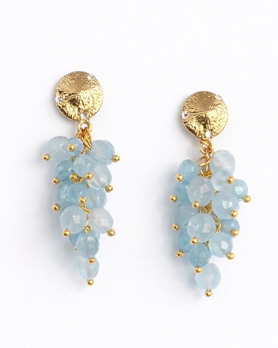 Aqua Bunch Earrings