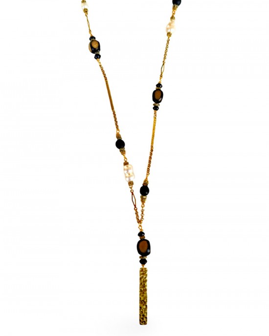 Back to Black Long Necklace
