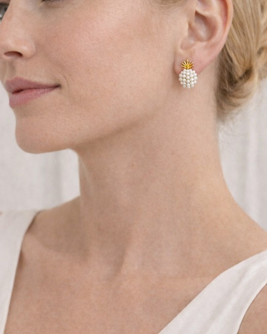 Pineapple Pearl Earrings