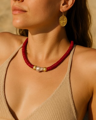 Colors and Pearl Necklace