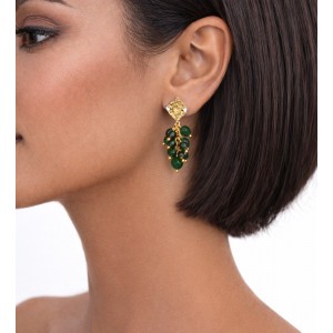 Green Bunch Earrings