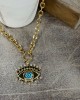 Gold Eye Chain Necklace Gold Eye Chain Necklace