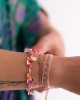 Gold Coin Pink Quvars Bracelet Gold Coin Pink Quvars Bracelet