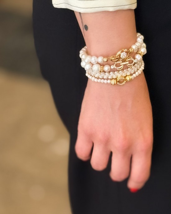 Pearl Zircon Bracelet Pearl Zircon Bracelet
