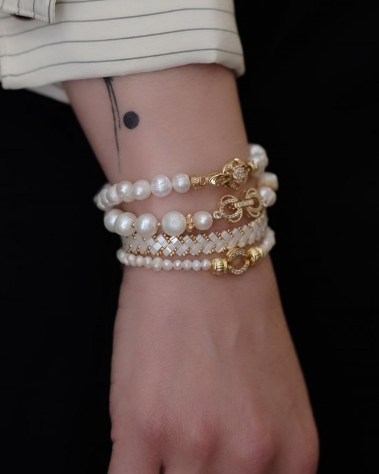 Pearl Zircon Bracelet Pearl Zircon Bracelet