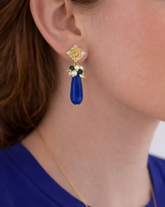 Deep Blue Earrings