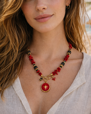 Coral Sirius Necklace