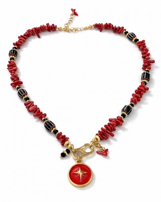 Coral Sirius Necklace