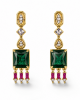 Cecile  Green Earrings
