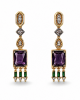 Cecile Purple Earrings