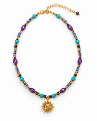 Ametist Sun Necklace