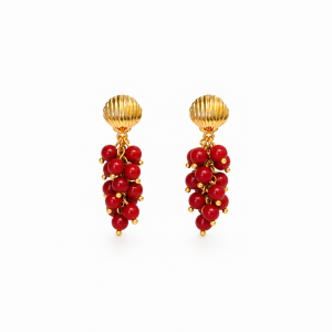 Coral Bunch Earrings