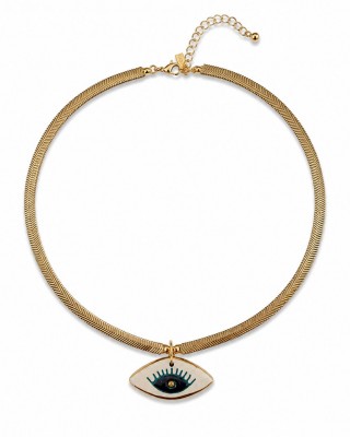 Ceramic Eye  Necklace