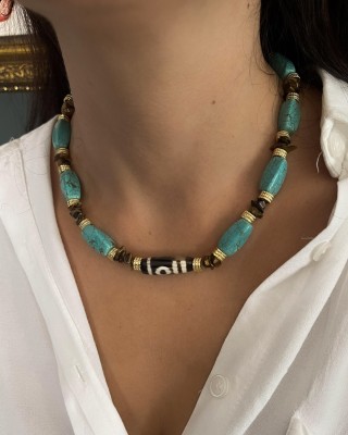 Indian Agath Necklace