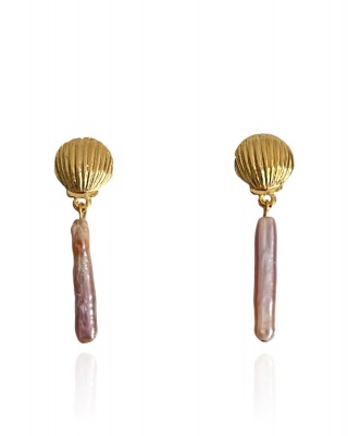 Pink Pearl Earrings
