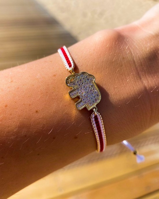 Elephant Red Bracelet